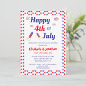 4 juli-feest kaart (Staand voorkant)