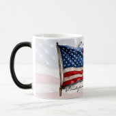 4 juli - Feest met de Amerikaanse vlag Magische Mok (Links)