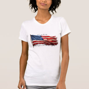 4 juli - Feest met de Amerikaanse vlag T-shirt