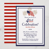 4 juli Feest VS Vlag Goud Vuurwerk Classic Kaart (Voorkant / Achterkant)