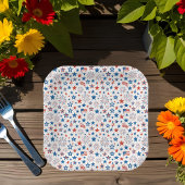 4 juli Feestbekers Papieren Bordje