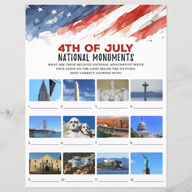 4 juli Feestspel (Voorkant)