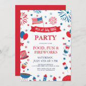 4 juli festival barbecue randframe kaart (Voorkant / Achterkant)