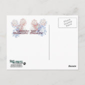 4 juli Firecracker - UW FOTO ingevoegd Briefkaart (Achterkant)