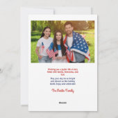 4 juli Fotogroet Feestdagenkaart (Achterkant)