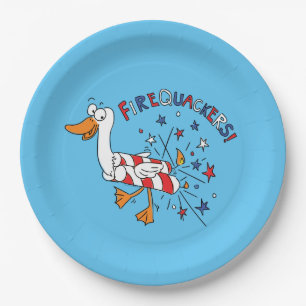 4 juli Funny Duck Kinder Papieren Bordje