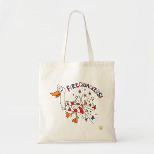 4 juli Funny Duck Kinder Tote Bag