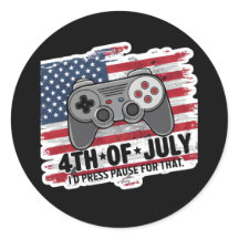 4 JULI GAMER STICKERS