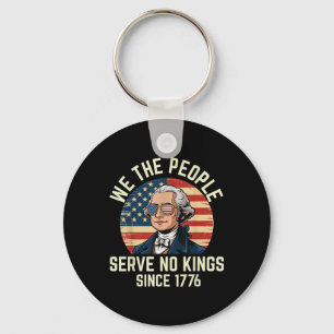 4 juli geen koning in de VS 1776 patriottische Ame Sleutelhanger