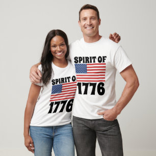 4 juli GEEST VAN 1776 Patriottische T-SHIRTS