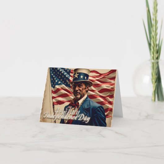 4 juli – Geest van onafhankelijkheid Kaart (Voorkant)