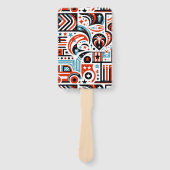 4 juli Generatief patroon Handwaaier (Voorkant)