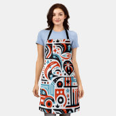 4 juli Generatief patroon Schort (Gedragen)