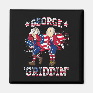 4 juli George Washington Griddy George Griddi Magneet