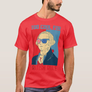 4 juli George Washington VS te koel voor Bri T-shirt