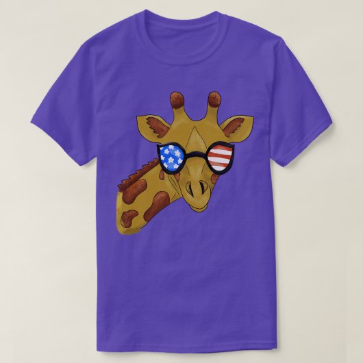 4 juli giraffe t-shirt (Design voorkant)