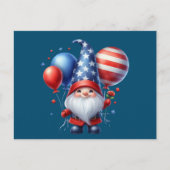 4 juli Gnome ballonnen Onafhankelijkheidsdag Briefkaart (Voorkant)