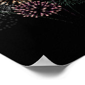 4 juli Grand Finale Fireworks Show Red White Poster (Hoek)