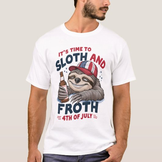 4 JULI GRAPPIG LUTH VIEREN T-SHIRT (Voorkant)