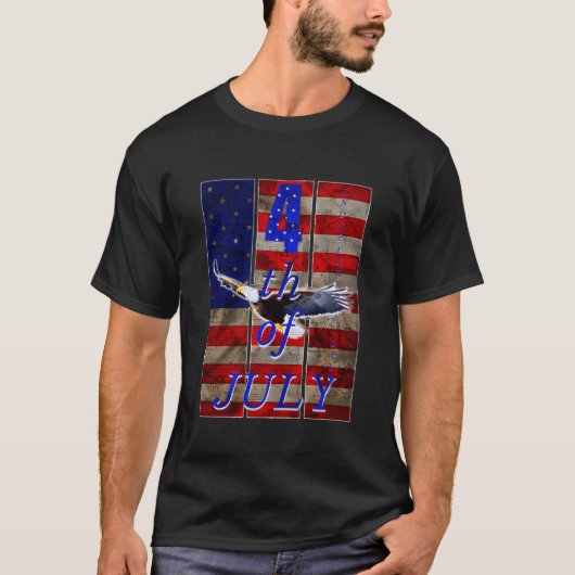 4 juli grappig t-shirt (Voorkant)