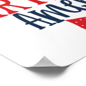 4 juli Happy Birthday america Poster (Hoek)