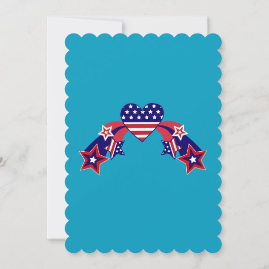 4 juli Het is een feestdag Kaart (Achterkant)