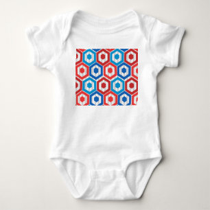 4 juli Hexagons Romper