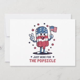 4 juli hier alleen voor de ijslolly Patriotisch Kaart