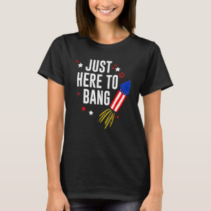 4 juli hier om te knallen met de Amerikaanse vlag  T-shirt