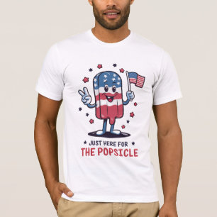 4 juli hier voor de patriottische ijslolly t-shirt