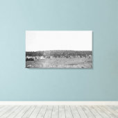 4 juli honkbalspel canvas afdruk (Insitu (Houten vloer))