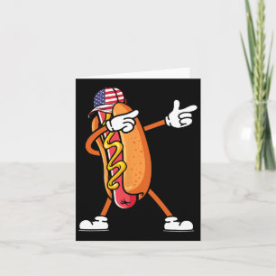 4 juli Hotdog Sungles Amerikaanse Vlag Onafhankeli Kaart
