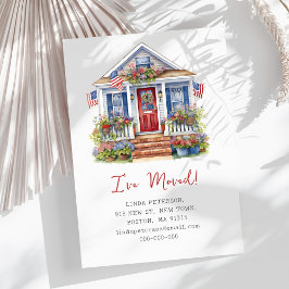 4 juli Ik heb een nieuw adres verplaatst Notitiekaartje