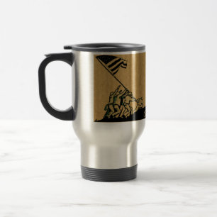 4 juli Iwo Jima God zegene de Amerikaanse aluminiu Reisbeker