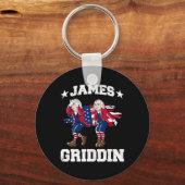 4 juli James Madison Griddy James Griddin 1 Sleutelhanger (Voorkant)