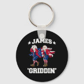4 juli James Madison Griddy James Griddin Sleutelhanger (Voorkant)