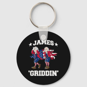 4 juli James Madison Griddy James Griddin Sleutelhanger