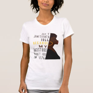 4 juli juni 1865 omdat mijn voorouders t-shirt