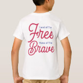4 juli Junior Golfer USA 250ste Verjaardag T-shirt (Achterkant)