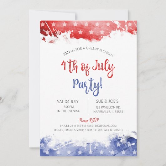 4 juli kaart (Voorkant)