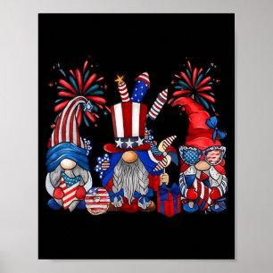 4 juli kabouters patriottisch grappig onafhankelij poster