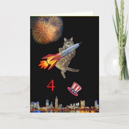 4 juli Kat Kaart (Voorkant)