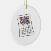 4 juli keramisch ornament (Rechts)