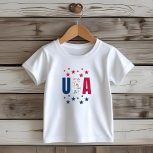 4 juli Kids USA T-shirt met sterren