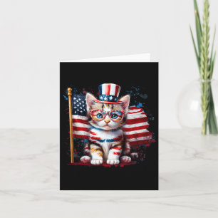 4 juli Kittie Kat Amerikaanse Vlag Amerika Vs Nede Kaart