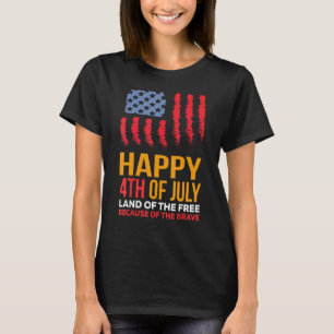 4 juli kleding VS Amerikaanse vlag 4 juli voor T-shirt