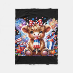 4 juli Koei Ijslolly Vuurwerk VS Amerikaans Fleece Deken
