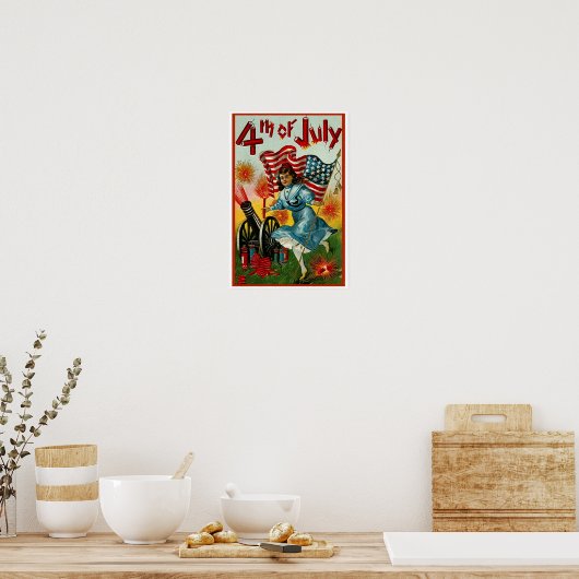 4 juli -  kunst - Poster (Keuken)