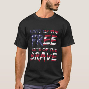 4 juli Land van het vrije huis van de dappere Pat T-shirt
