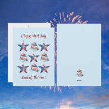 4 Juli "Land van het Vrije" Wenskaart